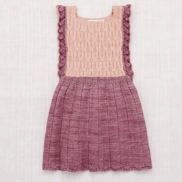 NWT Misha and Puff Louisa pinafore dress size 6-7y antique rose